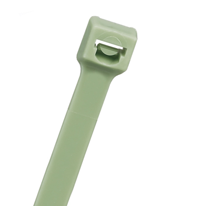 Pan-Ty PLT3H-TL109 Cable Tie, Green, Polypropylene, 11.4"L, 50lb, PK250