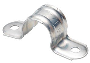 Strap, Pipe, Two Hole, Steel, Size 3/4 Inch