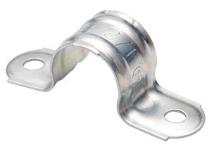 Strap, Pipe, Two Hole, Steel, Size 1 1/2 Inch