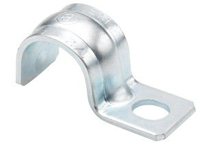 Strap, One Hole Pipe, Steel, Size 3/4 Inch