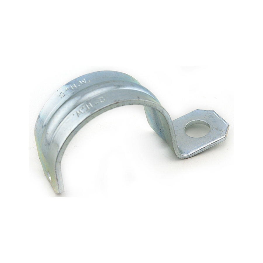 Strap, One Hole Pipe, Steel, Size 2 Inch