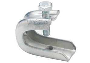 Clamp, Beam, Insulator Support, Steel, Tap Size (UNC) 1/4-20