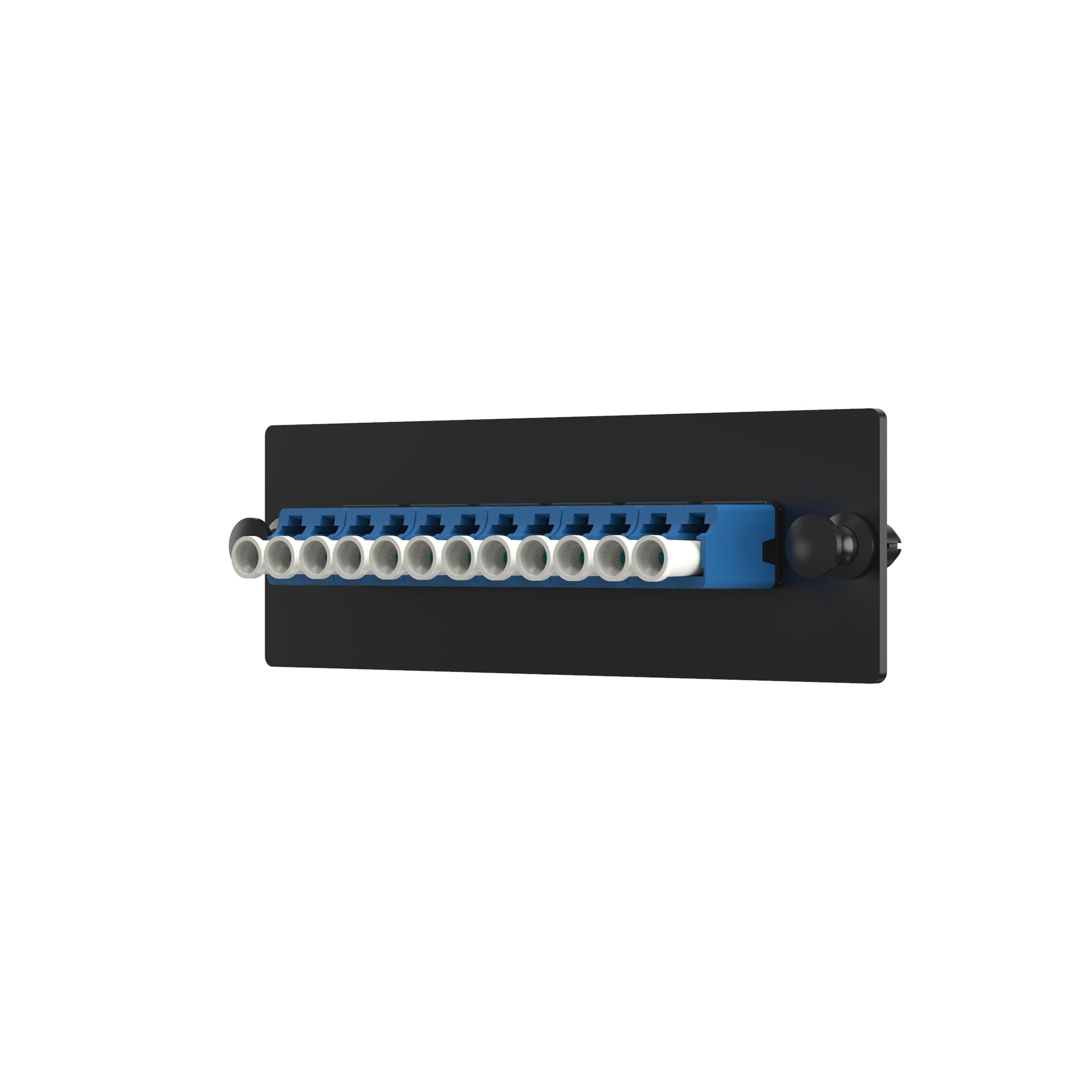 FAP12WBULCZ OptiCom Fiber Optic Adapter Panel With Zirconia Ceramic Split Sleeve, (12) OS1/OS2 Single Mode Fiber