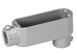 LB-36 Bridgeport 5 Series Type LB Set Screw Conduit Body, 2 in Hub, 85, 70.7 cu-in, Aluminum, Enamel Painted