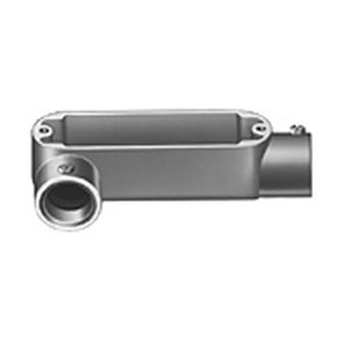 LR-31 Bridgeport 5 Series Type LR Set Screw Conduit Body, 1/2 in Hub, 85 Form, 4.25 cu-in Capacity, Aluminum, Enamel Painted