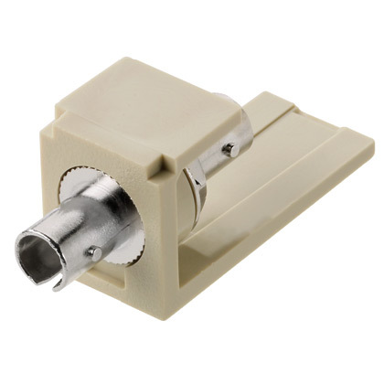 CMSTZEI Fiber Optic Adapter Module, ST Connector, 1 Port, OM1/OM2/OM3/OM4/OM4+/OS2 SignatureCore Multi-Mode Fiber