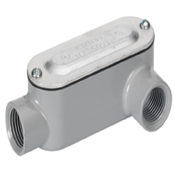 Rigid and IMC Conduit Body, Type LL, Aluminum, Cover and Gasket, Size 1 Inch