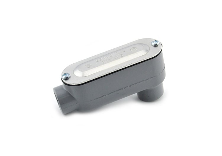 Rigid and IMC Conduit Body, Type LB, Aluminum, Cover and Gasket, Size 1 Inch