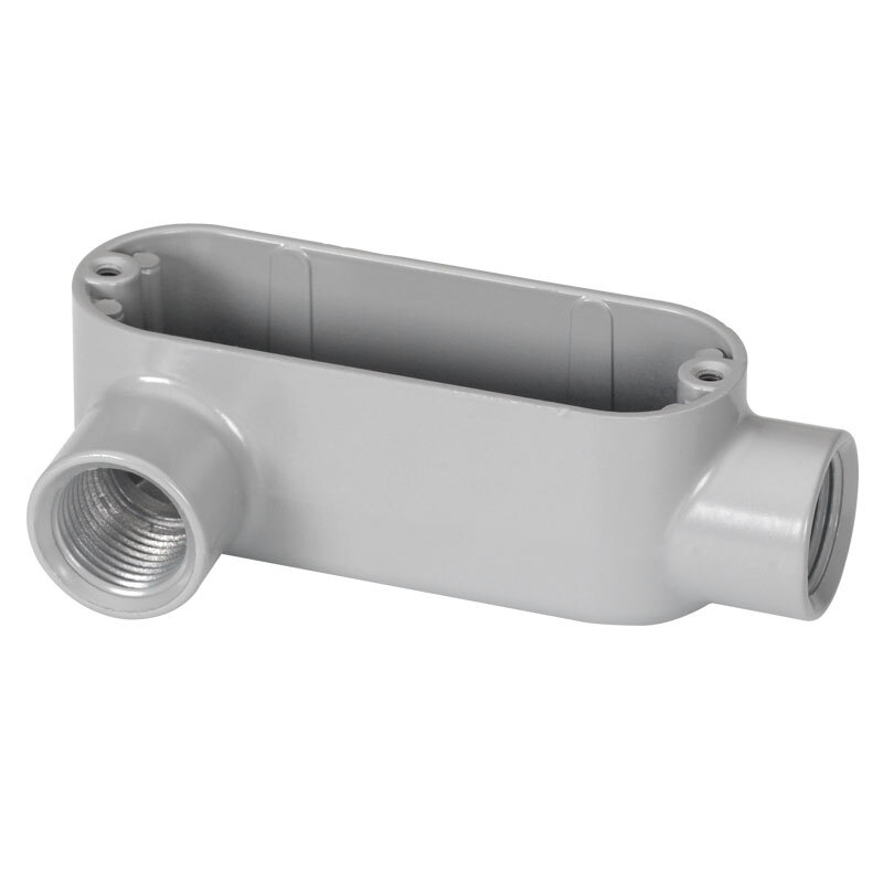 Rigid and IMC Conduit Body, Type LL, Aluminum, Size 4 Inch