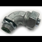 Connector, Liquid Tight, 90 Degree,Insulated Throat, Size 1 1/4 Inch