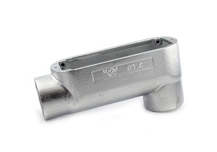 Rigid and IMC Conduit Body, Type LB, Malleable Iron, Size 3  Inch