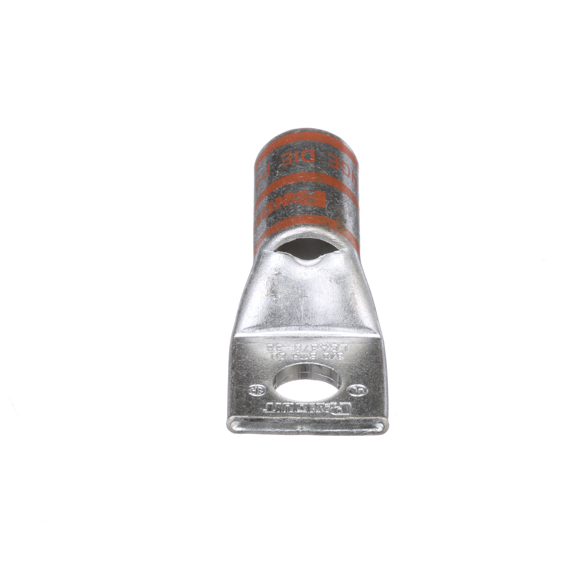 Pan-Lug LCA3/0-38-X Comp. Lug, 3/0, Tin Plt Copper, Strt, One 3/8" Stud, PK10