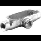 Rigid and IMC Conduit Body, Type T, Malleable Iron, Size 1 1/2 Inch