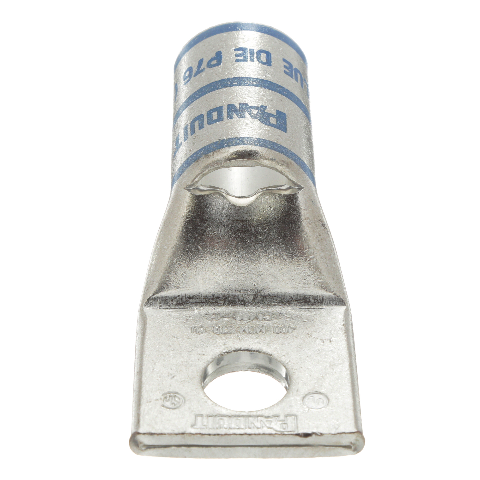 Pan-Lug LCA400-12-6 Comp. Lug, 400, Tin Plt Copper, Strt, One 1/2" Stud, PK6
