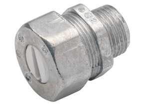 Connector, UF, Zinc Die Cast, Size 1/2 Inch