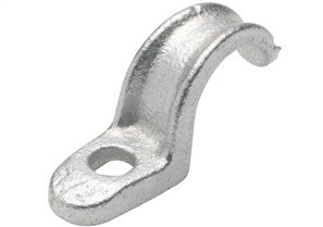 904-AL Bridgeport 1-Hole Pipe Strap, 1-1/4 in, For Use With IMC/Rigid Conduit, Aluminum, Plain
