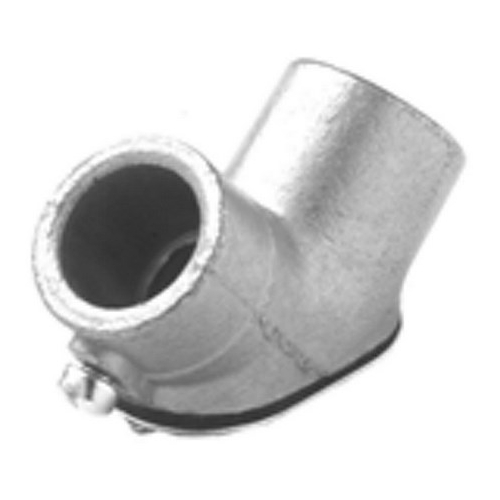 62-DC Bridgeport Setscrew Pull Elbow, 3/4 in Trade, 90 deg, Die Cast Zinc, Ball Burnished/Mirror Smooth