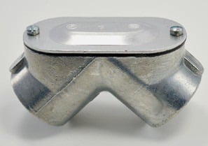 Pull Elbow, Rigid to Rigid, Zinc Die Cast, Size 1 Inch