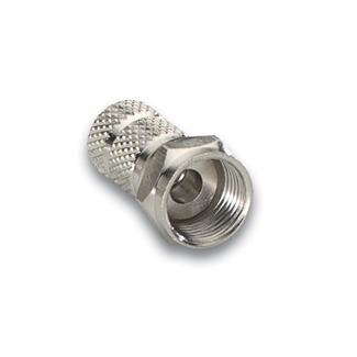 40986 F-Connector Coupler, 0.89 in L, Coaxial Cable, Female to Female Connection