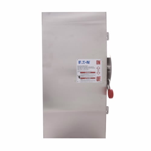 DH224NWK K Series Heavy Duty Corrosion-Resistant Fusible Single Throw Safety Switch With Neutral, 240 V AC, 200 A, 15 hp, 25 hp, 40 hp, 60 hp, DPST Contact, 2 Poles