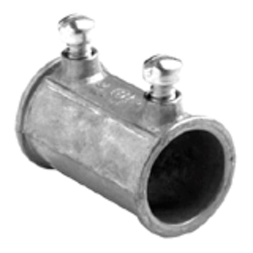 245-DC Setscrew Conduit Coupling, 2 in, For Use With EMT Conduit, Die Cast Zinc, Ball Burnished/Mirror Smooth