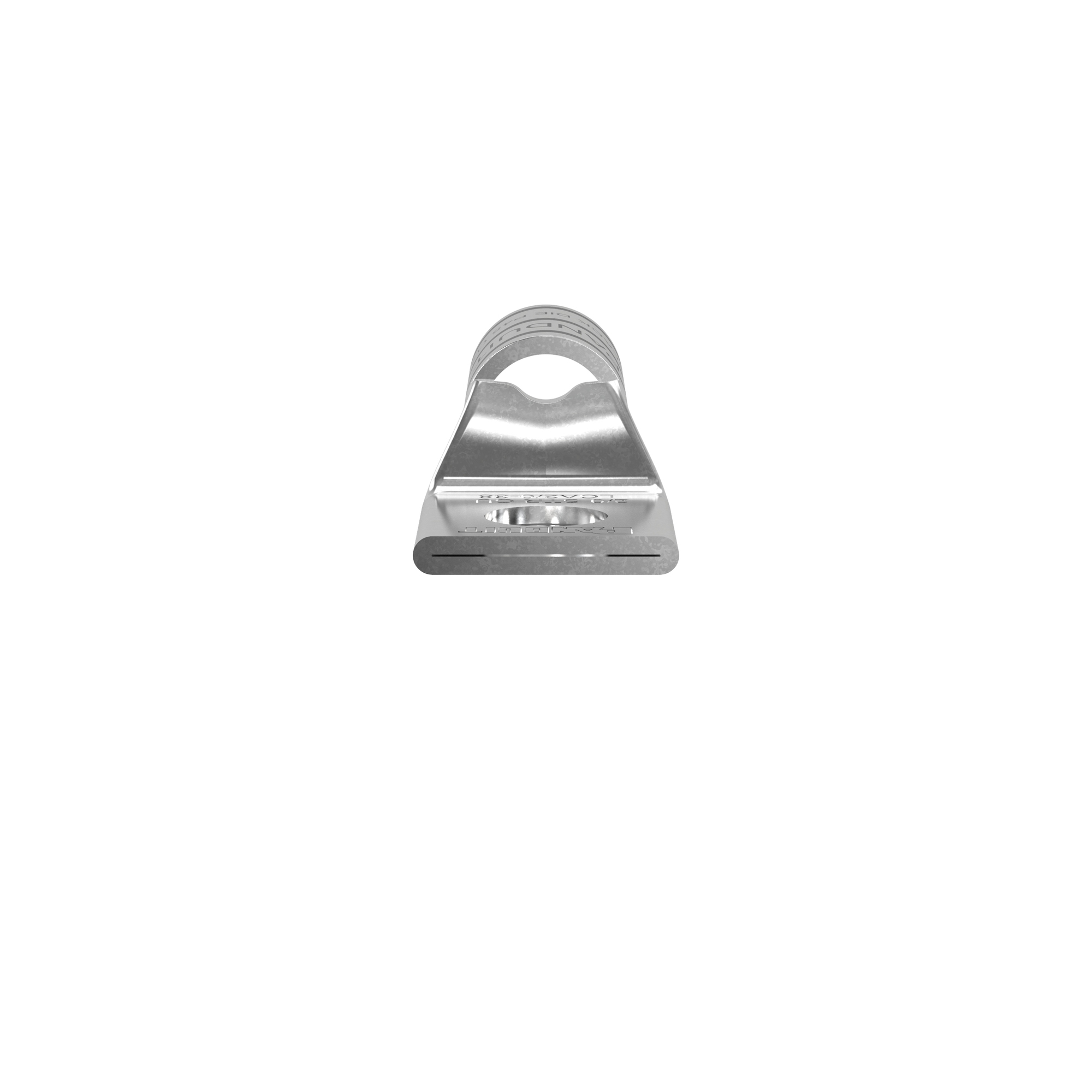 LCA2/0-14-X Pan-Lug 1-Hole Compression Lug, 2/0 AWG Code Copper Conductor, Die Code: P45, 1/4 in Stud, Copper