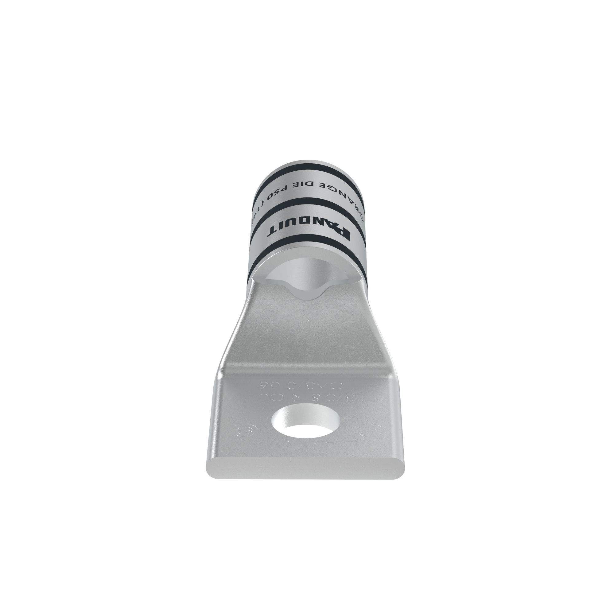 Pan-Lug LCA3/0-56-X Comp. Lug, 3/0, Tin Plt Copper, Strt, One 0.31" Stud, PK10