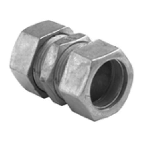 264-DC Compression Coupling, 1-1/2 in, For Use With Steel/Aluminum EMT Conduit, Die Cast Zinc, Ball Burnished/Mirror Smooth