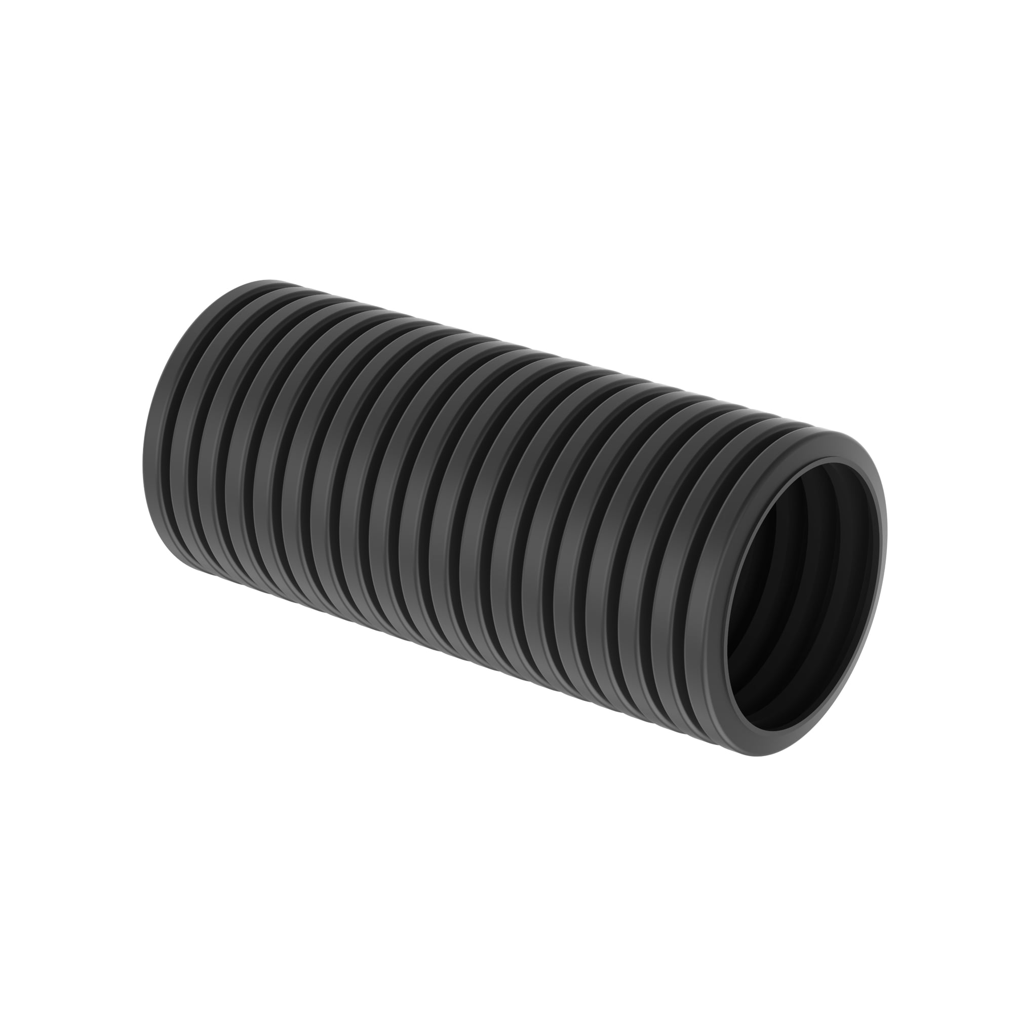 CLT100N-125M630 Heat Stabilized Slit Wall Corrugated Loom Tubing, 0.92 in ID x 1250 ft L x 0.008 to 0.03 in THK, Nylon 6, Black