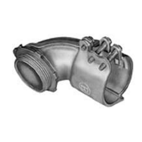 809-I Bridgeport Insulated Throat Connector, 1-1/2 in Trade, For Use With Flexible Metal Conduit, Malleable Iron, Electro-Plated Zinc