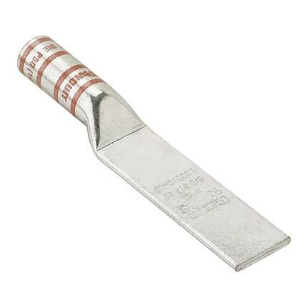 LCC4/0-00-X Pan-Lug Compression Connector Lug, 4/0 AWG Stranded Copper Conductor, Die Code: P54, Copper