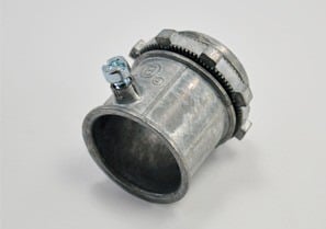 232-DC2 Non-Insulated Set Screw Connector, 1 in Trade, For Use With EMT Conduit, Die Cast Zinc, Ball Burnished/Mirror Smooth