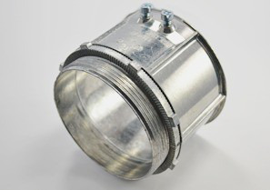 Connector, Set Screw, Zinc Die Cast, Size 4 Inch