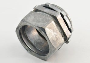 Connector, Compression, Zinc Die Cast, Size 1 1/2 Inch