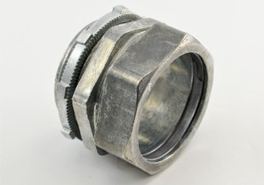 Connector, Compression, Zinc Die Cast, Size 2 In