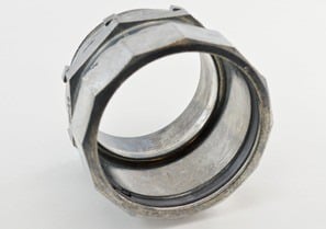 257-DC2 Bridgeport Non-Insulated Compression Connector, 3 in Trade, For Use With 2-1/2 to 4 in Steel/Aluminum EMT Conduit, Die Cast Zinc, Ball Burnished/Mirror Smooth