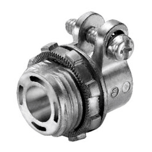 Connector, Squeeze, Zinc Die Cast, Trade Size 3/8 Inch