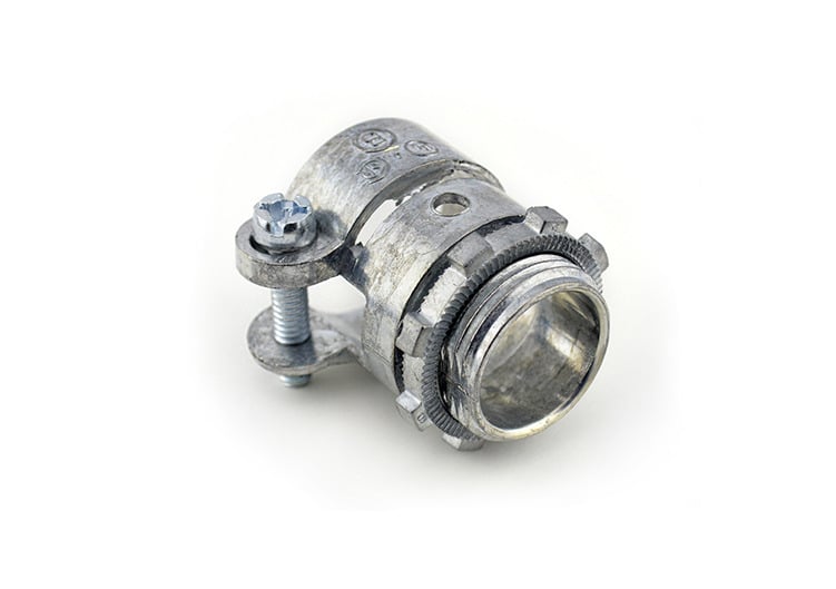 Connector, Squeeze, Zinc Die Cast, Trade Size 3/4 Inch