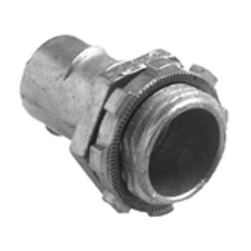 Connector, Screw-In, Zinc Die Cast, Flex Size 3/4 Inch