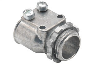 Connector, Duplex, Zinc Die Cast, Flex Size 3/8 Inch