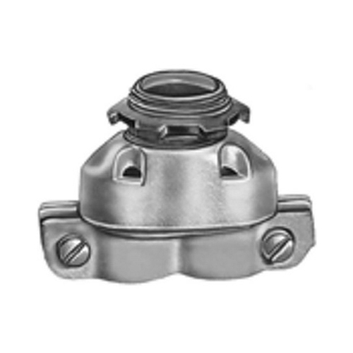 Connector, Duplex, Zinc Die Cast, Flex Size 3/8 Inch, Strap Type