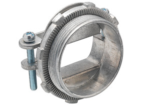 Connector, Strap, Two Screw, Zinc Die Cast, Oval Cable, Size K.O. 2 Inch