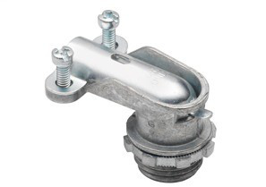 Connector, 90 Degrees, Zinc Die Cast, Flex Size 1 Inch