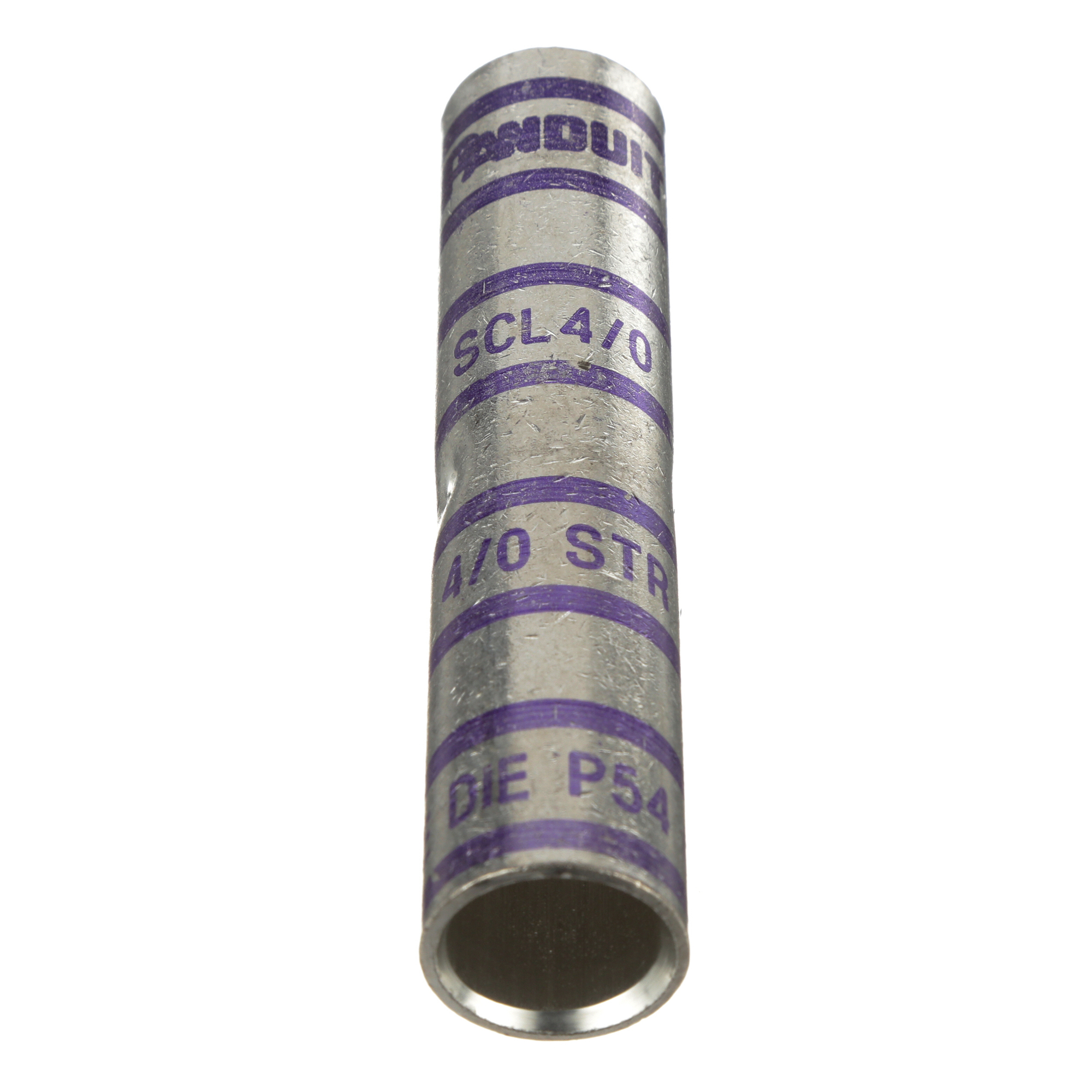 Pan-Lug SCL4/0-X Comp. Splice, Long, 4/0, Tin-Plated Copper, PK10