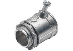 Connector, Set Screw, Zinc Die Cast, Insulated Throat, Trade Size 1/2 Inch