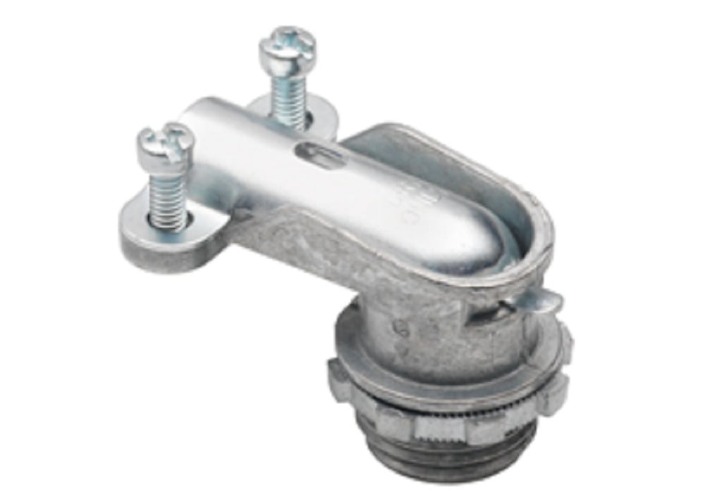 807-DCI2 Bridgeport Insulated Throat Conduit Connector, 1 in Trade, 1.187 to 1.312 in Cable Openings, For Use With MC Cable and 1 in Flexible Metal Conduit, Die-Cast Zinc, Ball Burnished/Mirror Smooth