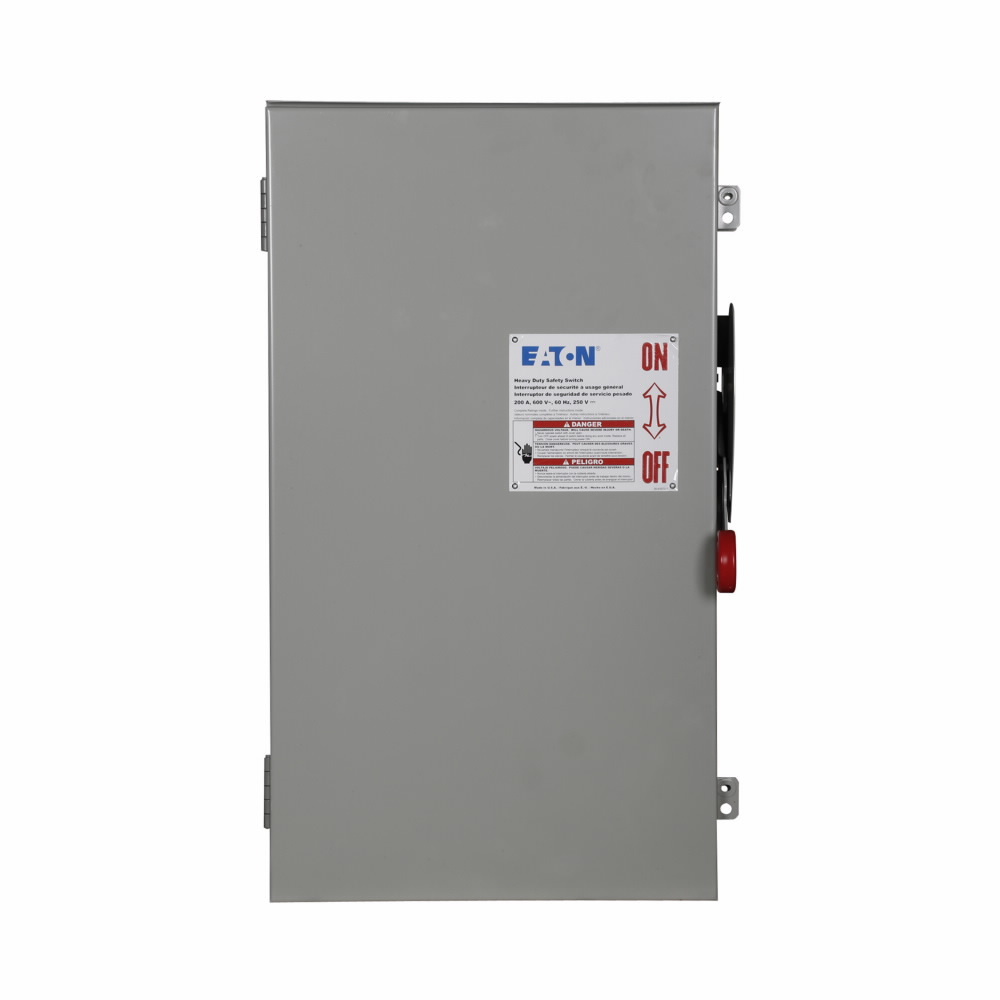 DH364FRK Heavy Duty Fusible Safety Switch, 600 V AC, 200 A, 50 hp, 150 hp, 3PST Contact, 3 Poles