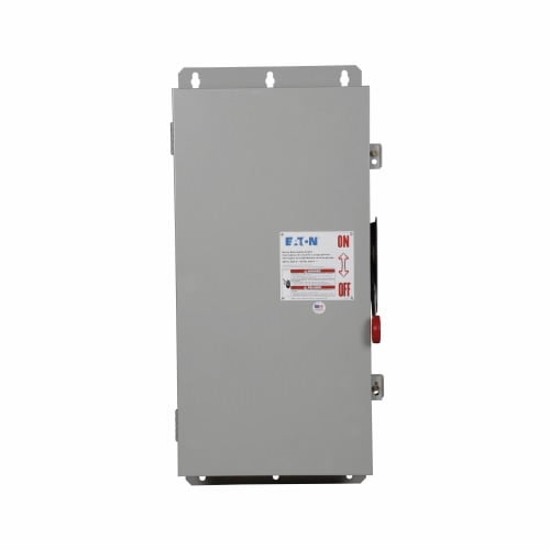 DH464UDK Heavy Duty Non-Fusible Dusttight Single Throw Safety Switch, 600 V AC, 200 A, 40 hp, 50 hp, 60 hp, 125 hp, 150 hp, 4PST Contact, 4 Poles