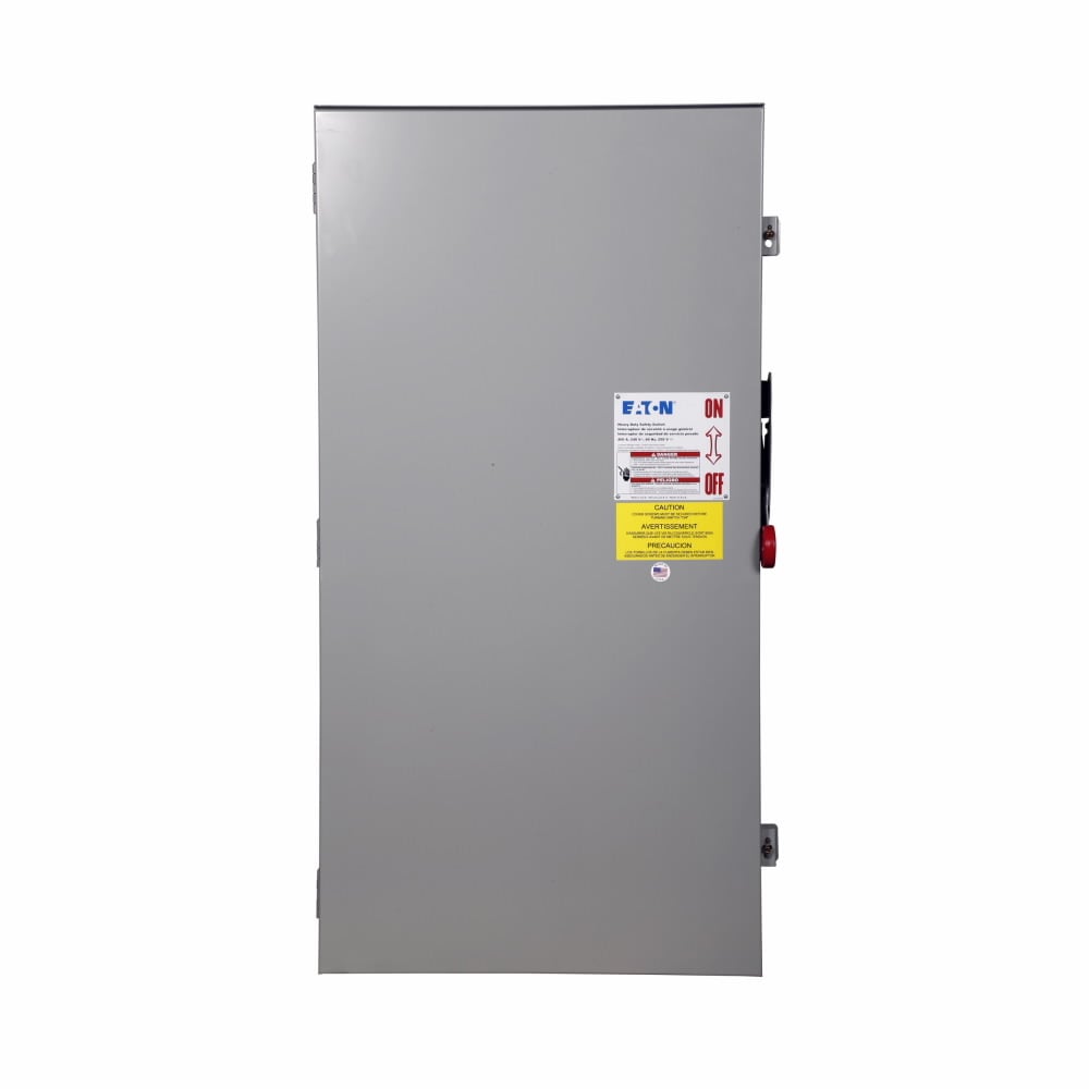 DH325FRK K Series Heavy Duty Fusible Rainproof Single Throw Safety Switch, 240 V AC, 400 A, 50 hp, 125 hp, 3PST Contact, 3 Poles