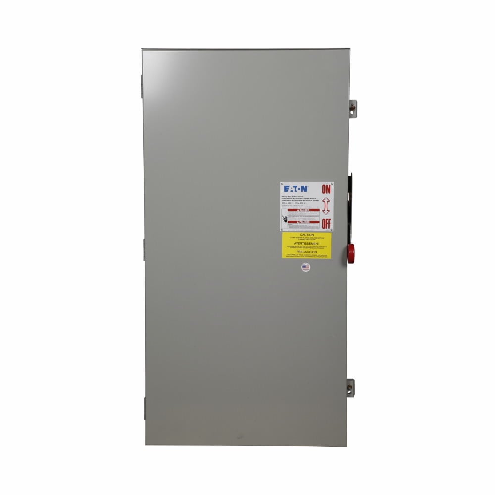 DH365URK Heavy Duty Non-Fusible Single Throw Safety Switch, 600 V AC, 400 A, 350 hp, 3PST Contact, 3 Poles